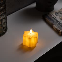 Светодиодная фигура «Снежинка» 7×8.5×8 см, пластик, от батареек AG13×3, свечение тёплое белое