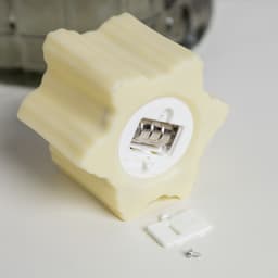 Светодиодная фигура «Снежинка» 7×8.5×8 см, пластик, от батареек AG13×3, свечение тёплое белое