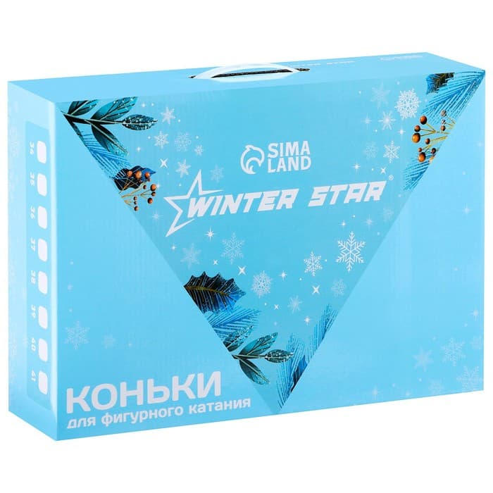 Коньки фигурные Winter Star с мехом, р. 34