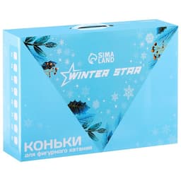 Коньки фигурные Winter Star с мехом, р. 34