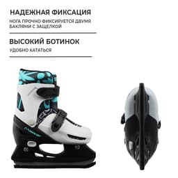 Набор: коньки детские раздвижные Snow Cat, с роликовой платформой, защита, размер 26-29