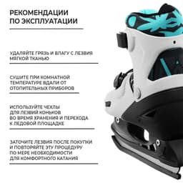 Набор: коньки детские раздвижные Snow Cat, с роликовой платформой, защита, размер 26-29