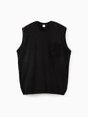 Жилет MINAKU: Knitwear collection цвет черный, размер 48