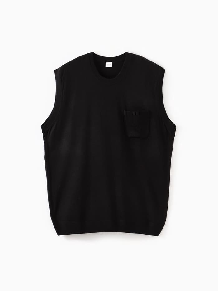 Жилет MINAKU: Knitwear collection цвет черный, размер 48