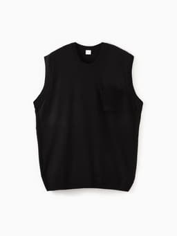 Жилет MINAKU: Knitwear collection цвет черный, размер 48