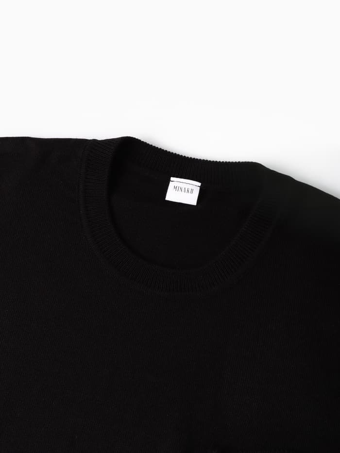 Жилет MINAKU: Knitwear collection цвет черный, размер 48