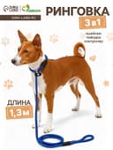 Ринговка для собак, 130×0.8 см, синяя
