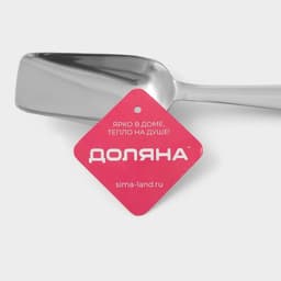 Совок для льда Доляна, h=22.5 см, нержавеющая сталь, хромированный