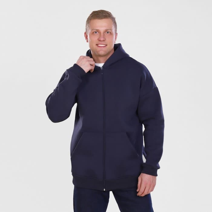 Толстовка мужская НАЧЁС, серая, размер 48