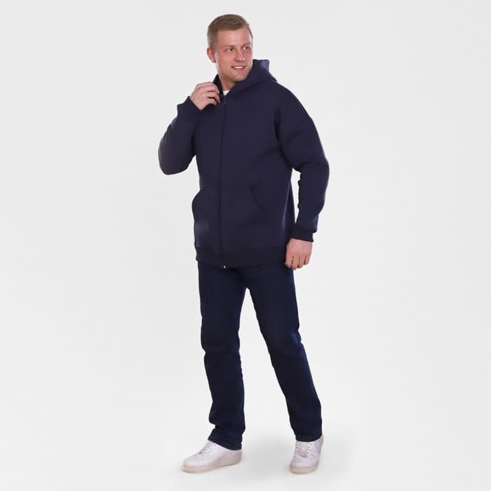 Толстовка мужская НАЧЁС, серая, размер 48