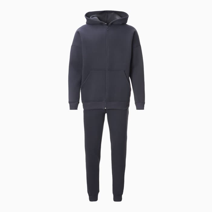 Костюм мужской (толстовка/брюки) НАЧЁС, цвет серый, размер 56