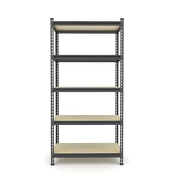 Стеллаж металлический для склада Everest Lite-50, 5 полок, 180×90×40 см, тёмно-серый