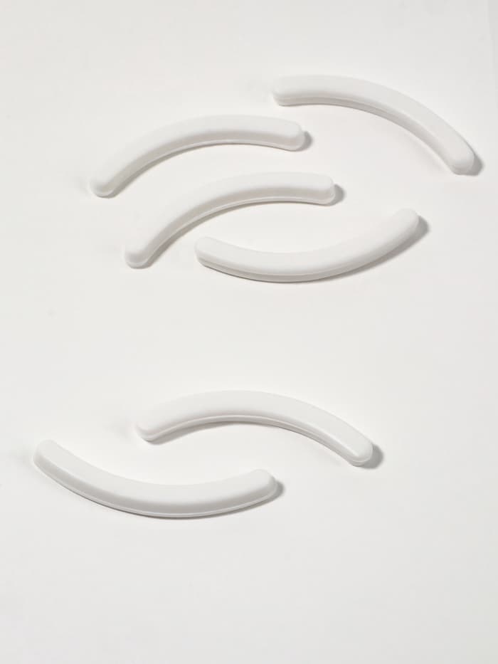 Сменные резинки к щипцам для ресниц, набор - 6 шт., белые