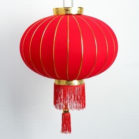 Китайский фонарик «Классика», текстиль, металл, d=55 см