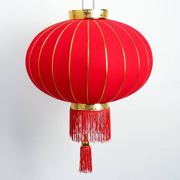 Китайский фонарик «Классика», текстиль, металл, d=55 см