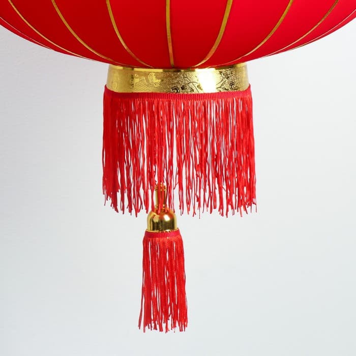 Китайский фонарик «Классика», текстиль, металл, d=55 см