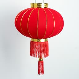 Китайский фонарик «Классика», текстиль, металл, d=45 см