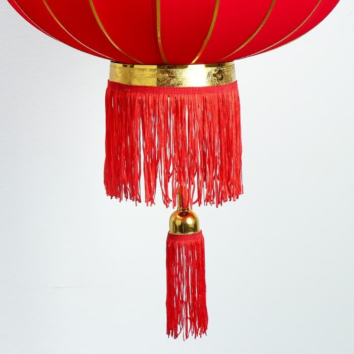 Китайский фонарик «Классика», текстиль, металл, d=45 см