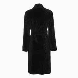 Халат домашний женский KAFTAN «Бархат», размер 48, чёрный