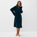 Халат домашний женский KAFTAN «Бархат», размер 44, зелёный