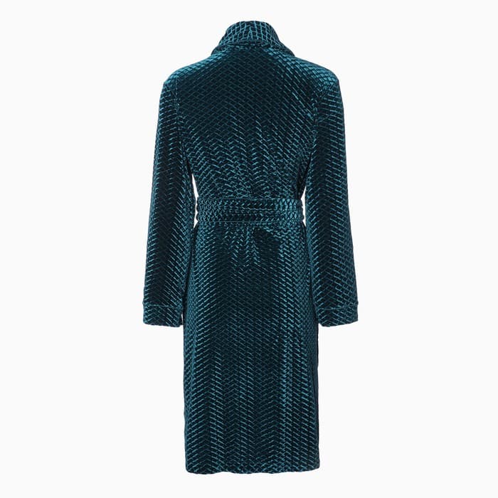 Халат домашний женский KAFTAN «Бархат», размер 48, зелёный