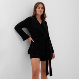 Жакет женский KAFTAN «Бархат», размер 42, чёрный