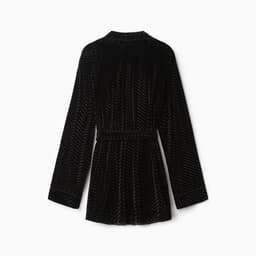 Жакет женский KAFTAN «Бархат», размер 46, чёрный