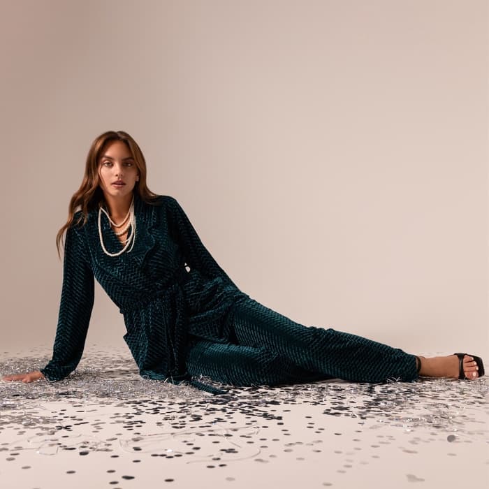 Жакет женский KAFTAN «Бархат», размер 40, зелёный