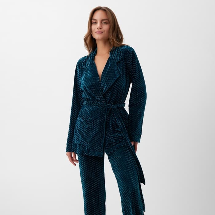 Жакет женский KAFTAN «Бархат», размер 40, зелёный