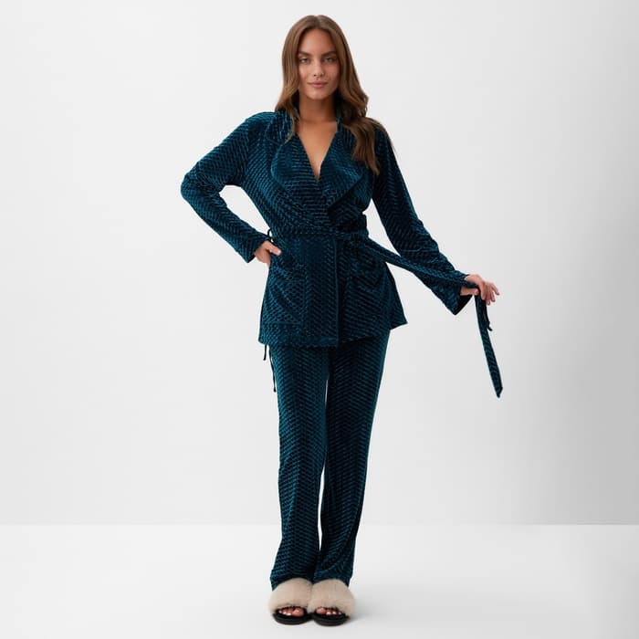 Жакет женский KAFTAN «Бархат», размер 40, зелёный