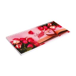 Планинг недатированный 130×300 мм, 50 листов, на гребне, мягкая обложка, «Любимому учителю»