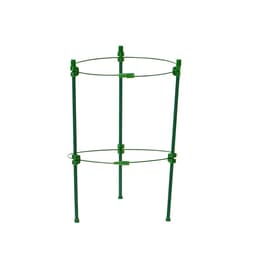 Кустодержатель, d=18 см, h=30 см, 2 кольца, металл, зелёный, Greengo