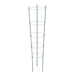 Кустодержатель, d=32–30–28–26–24 см, h=150 см, 5 колец, металл, зелёный, Greengo