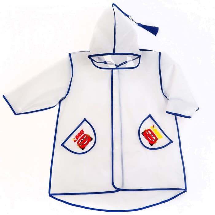 Дождевик детский, размер L, 110-120 см, Тачки