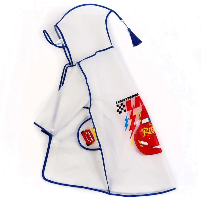 Дождевик детский, размер L, 110-120 см, Тачки