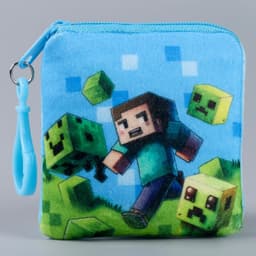 Кошелёк детский «Пиксели», плюшевый, МИКС