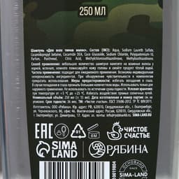 Шампунь для волос «С 23 Февраля!», 200 мл, аромат мужского парфюма, HARD LINE