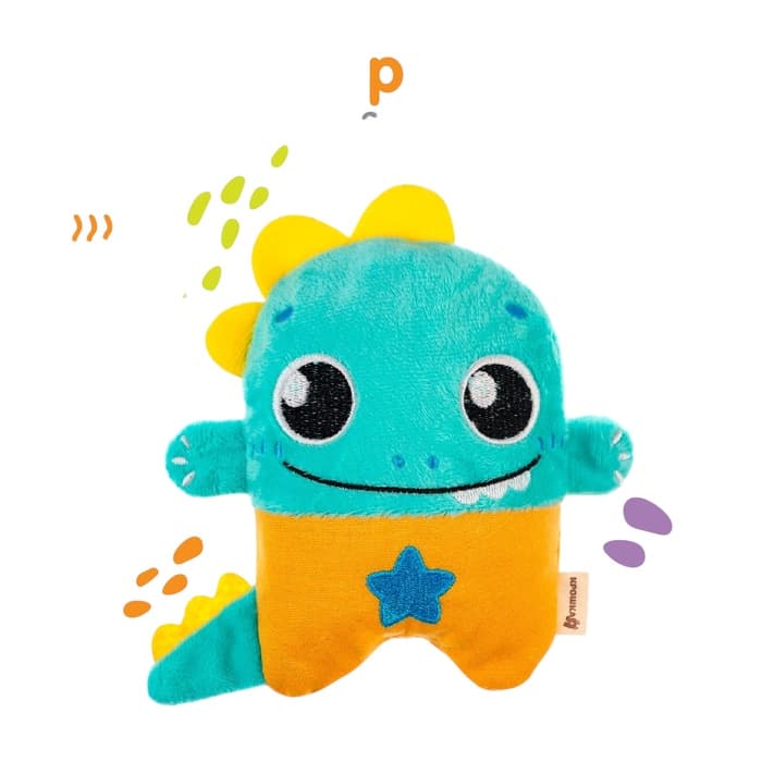 Игрушка грелка от колик Крошка Я «Динозавр», вишнёвые косточки