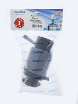 Помпа для воды Aqua work «Дельфин Эко», механическая, под бутыль от 11 до19 л, чёрно-серая