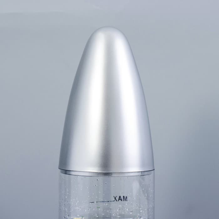 Лава - лампа RISALUX «Аквариум с рыбками», подсветка, RGB, от сети 220 В, серебристая, 12×12×50 см