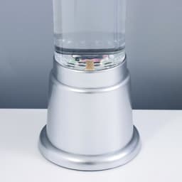 Лава - лампа RISALUX «Аквариум с рыбками», подсветка, RGB, от сети 220 В, серебристая, 12×12×50 см