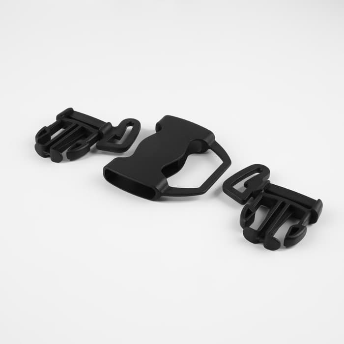 Фастекс 22, 25, 27 мм, пятерной, нагрузка до 35 кг, чёрный