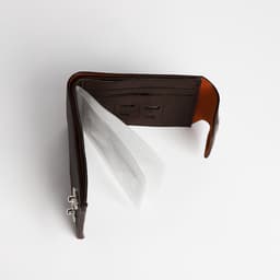 Портмоне мужское на магнитах, отдел для купюр, карт, монет, коричневое