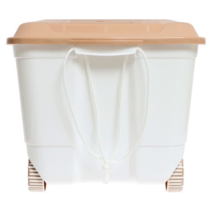 Ящик для хранения игрушек «Воздушные шары» на колёсах, 45 л, 58×39×33.5 см, тёмно - бежевый