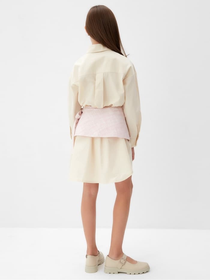 Юбка баска для девочки MINAKU: PartyDress, розовая, рост 122 см
