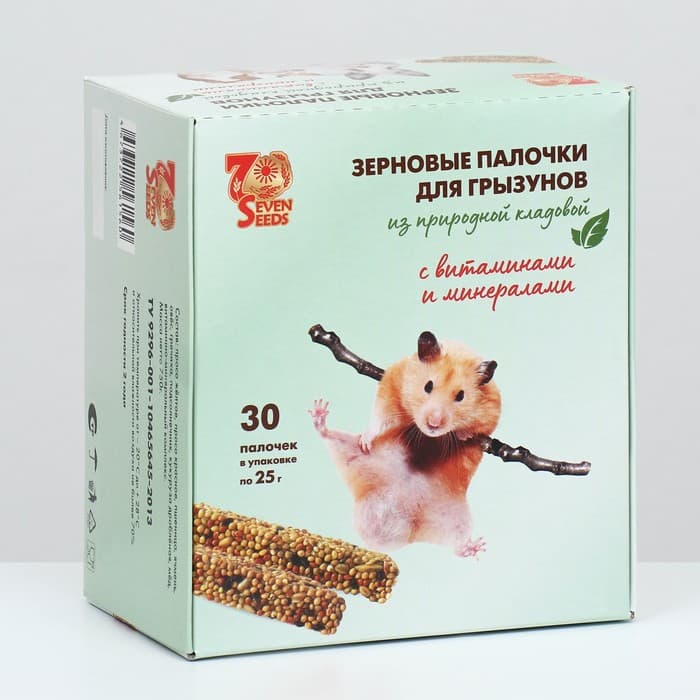 Набор палочки SHOW BOX для грызунов витаминами и минералами, коробка 30 шт., 750 г