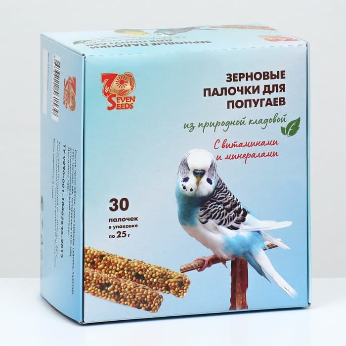 Набор палочки SHOW BOX для попугаев витаминами и минералами, коробка 30 шт., 750 г