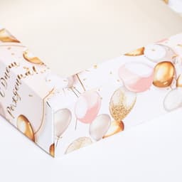 Коробки подарочная, складная, с окном, «С Днем Рождения» 15×15×4 см