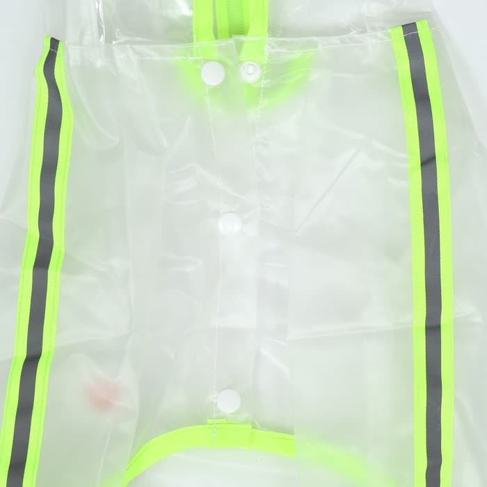 Дождевик - комбинезон для собак, размер 2XL, ДС 42, ОГ 57 см, вес 16-20 кг, прозрачный, жёлтый