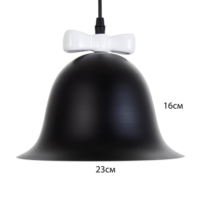 Светильник «Микки» Е27 40 Вт белый черный 23×23×19-119 см BayerLux